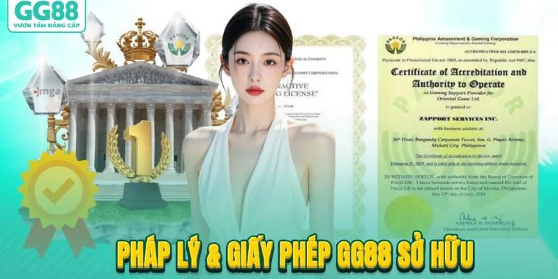 Pháp lý & giấy phép GG88 sở hữu